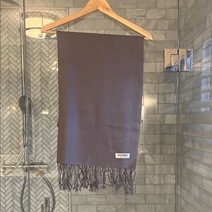 Pashmina Taupe Wool Scarf